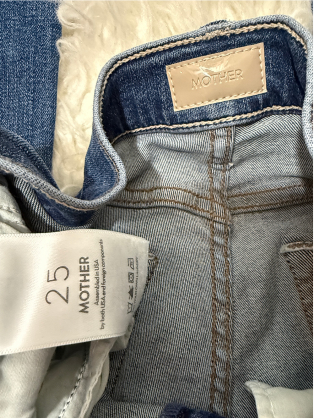 Mother The Outsider Sneak straight leg jeans size 25 - Picture 8 of 9